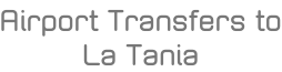 Airport Transfers to La Tania